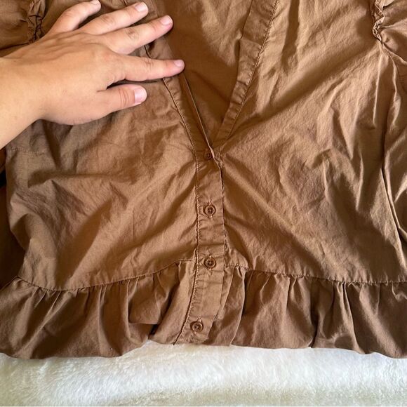 Nation LTD Brown Tiered Dalia Victorian Dress Women's Size Small - Picture 5 of 15